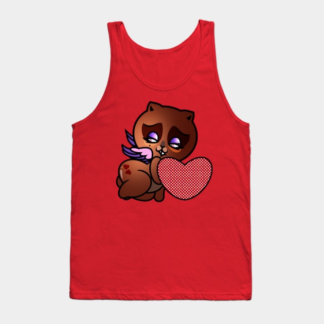 Dark Chocolate Kisses Tank Top by Thy Name Is Lexi